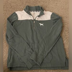 Victoria Secret Pink Quarter Zip in Teal